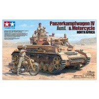 25208 Panzerkampfwagen IV Ausf.  F & Motorcycle 1:35