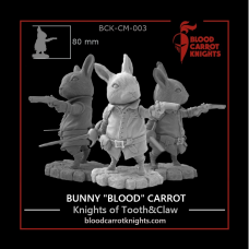 BCK-CM-003 BLOOD CARROT KNIGHTS Банни "Блад" Кэррот коллекционная миниатюра масштаб 70 мм.