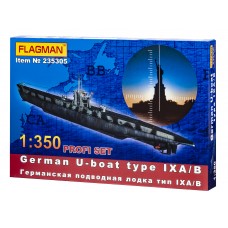 FLAGMAN 235305 сборная модель Германская подводная лодка тип IХА/В масштаб 1/350