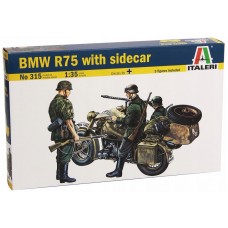 0315 Italeri Мотоцикл BMW R75 with Sidecar ( Мотоцикл БМВ Р75 с коляской ) масштаб 1/35
