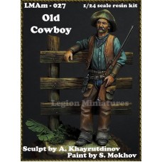 LMAm75-027 Сборная миниатюра из смолы Old Cowboy