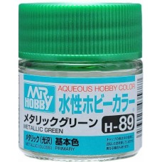 H 89 MR. HOBBY / GUNZE SANGYO Краска 10мл  METALLIC GREEN