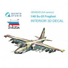  QD48249 1/48 3D Декаль интерьера кабины Су-25 (Звезда)