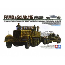 35246 Немецкий 18-ти тонный тягач Sd.Kfz.9 "Famo" с прицепом и восемью фигурами