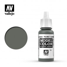 70863 Vallejo Краска акриловая серия Model color Оружейный серый металл/Gunmetal Grey