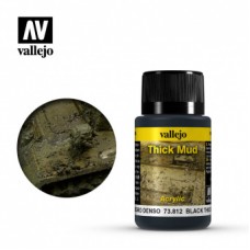 73812 Vallejo жидкость для нанесения эффектов. Black Thick Mud (Черная густая грязь)