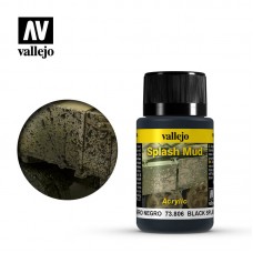 73806 Vallejo жидкость для нанесения эффектов. Black Splash Mud (Черные брызги грязи)