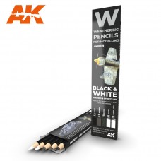 Набор акварельных карандашей "Черные и белые" / WATERCOLOR PENCIL SET BLACK AND WHITE