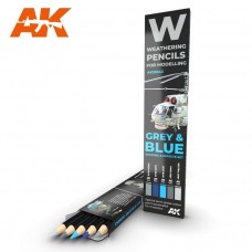 Набор акварельных карандашей "Серые и синие" / WATERCOLOR PENCIL SET GREY AND BLUE