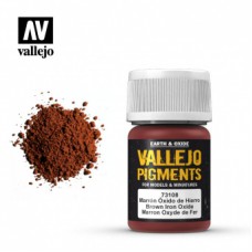 73108 Vallejo Пигмент - Brown Iron Oxide Железоокисный коричневый