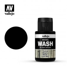 76518 Vallejo жидкость для тонировки модели ( смывка ) Model Wash Black / Черная 35 мл.