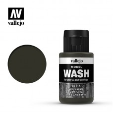 76517 Vallejo жидкость для тонировки модели ( смывка ) Model Wash Dark Grey /Серая Темная 35 мл.