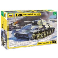 3631 Звезда сборная модель Советский танк Т-70Б масштаб 1/35